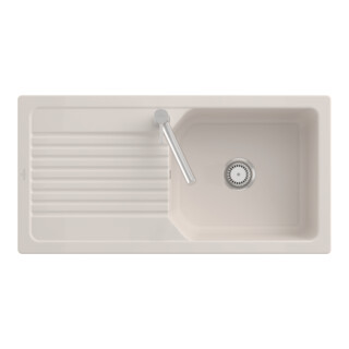 V&B Spüle Linara 60 m Abl.garn, Hand., crema CeramicPlus