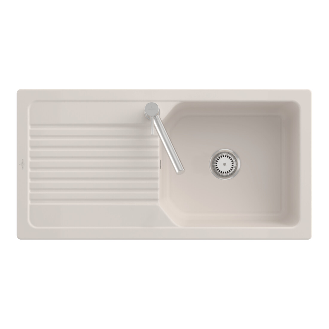 V&B Spüle Linara 60 m Abl.garn, Hand., crema CeramicPlus