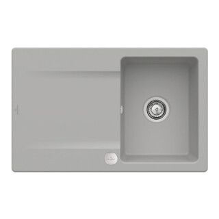 V&B Spüle Siluet 45 m Abl.garn, Exzenter, fossil CeramicPlus