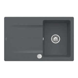 V&B Spüle Siluet 45 m Abl.garn, Exzenter, graph CeramicPlus