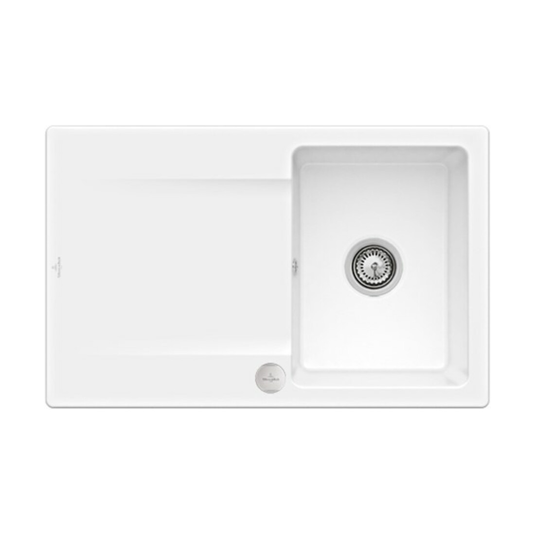 V&B Spüle Siluet 45 m Abl.garn, Exzenter, sn wh. CeramicPlus