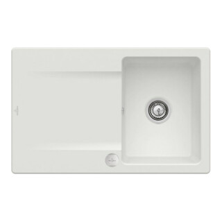 V&B Spüle Siluet 45 m Abl.garn, Exzenter, steam CeramicPlus