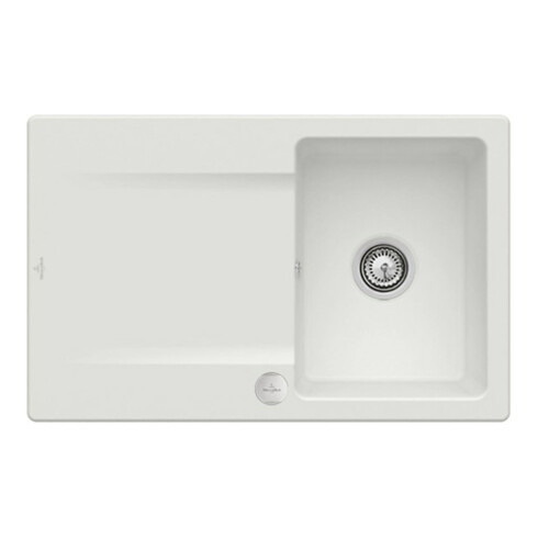 V&B Spüle Siluet 45 m Abl.garn, Exzenter, steam CeramicPlus