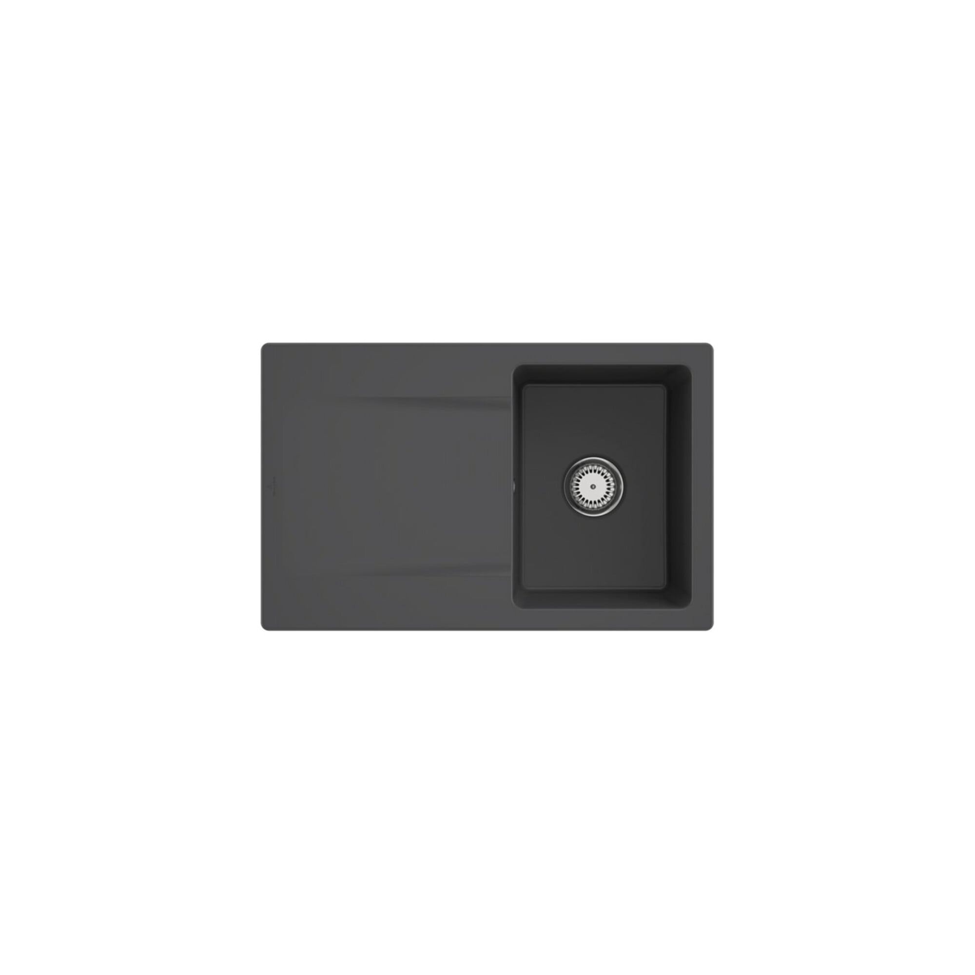 V&B Spüle Siluet 45 m Abl.garn, Hand., graphit CeramicPlus ; Villeroy & Boch
