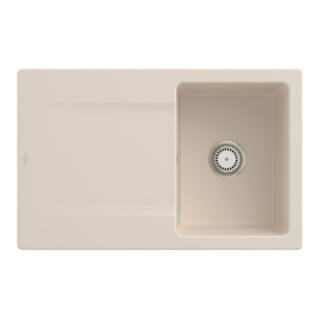 V&B Spüle Siluet 45 m Abl.garn, Hand., ivory CeramicPlus