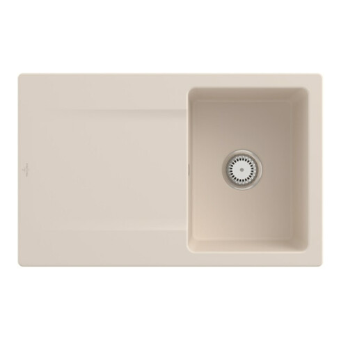 V&B Spüle Siluet 45 m Abl.garn, Hand., ivory CeramicPlus