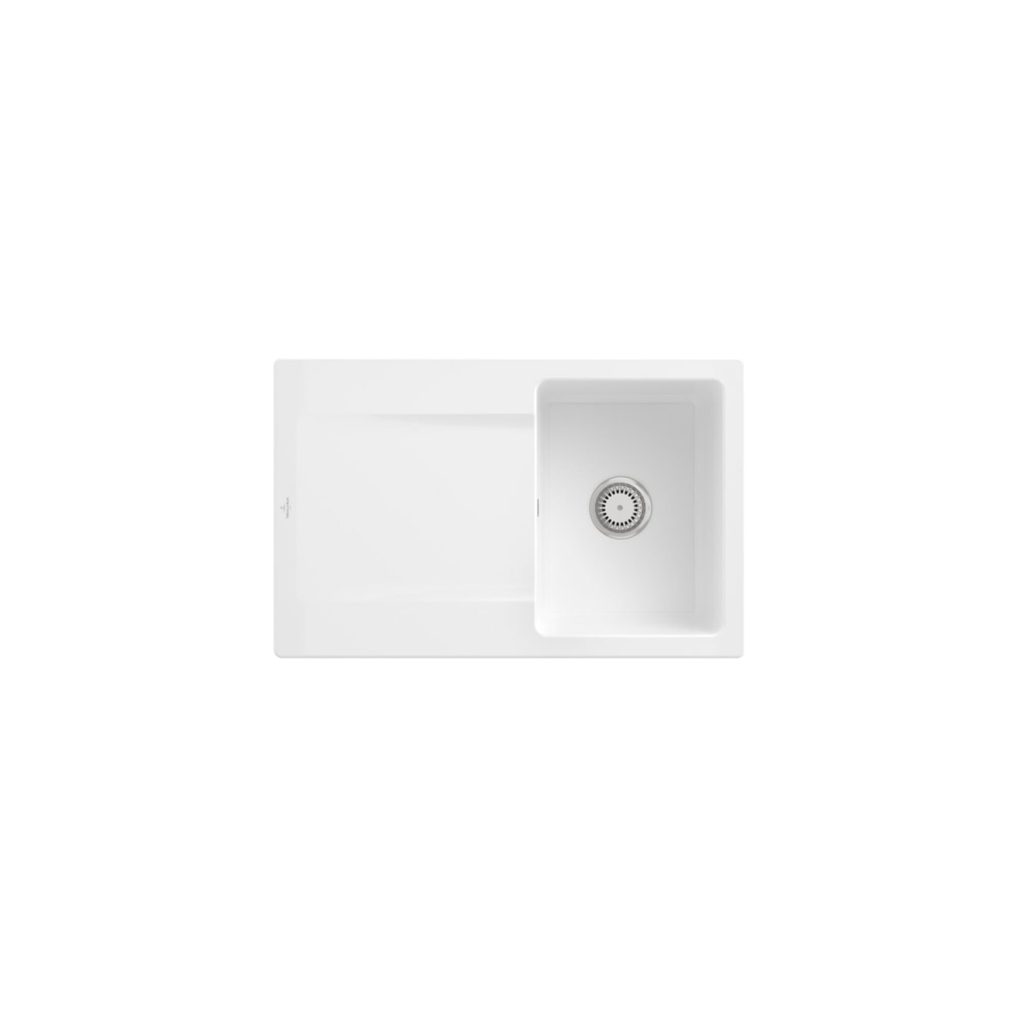 V&B Spüle Siluet 45 m Abl.garn, Hand., sn white CeramicPlus ; Villeroy & Boch