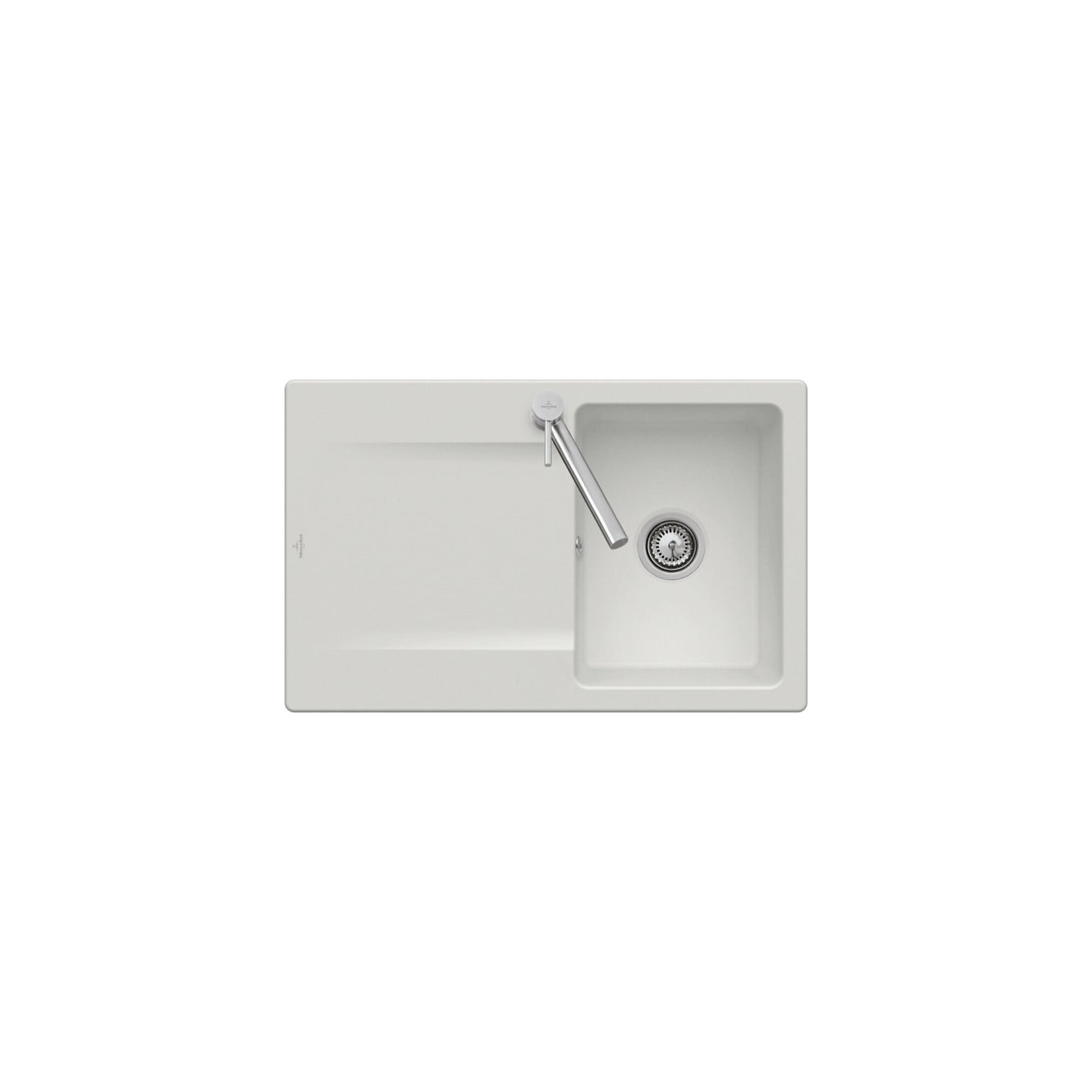 V&B Spüle Siluet 45 Spülbecken, weiß alpin CeramicPlus ; Villeroy & Boch