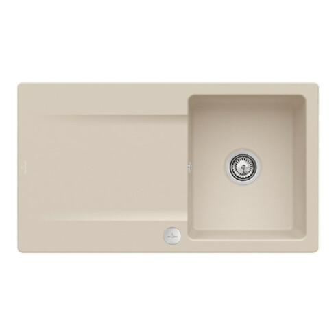 V&B Spüle Siluet 50 m Abl.garn, Exzenter, almond CeramicPlus