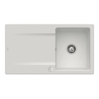 V&B Spüle Siluet 50 m Abl.garn, Exzenter, steam CeramicPlus