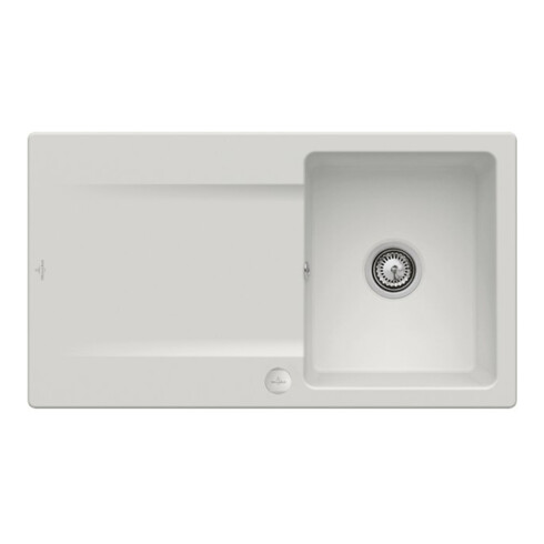 V&B Spüle Siluet 50 m Abl.garn, Exzenter, steam CeramicPlus