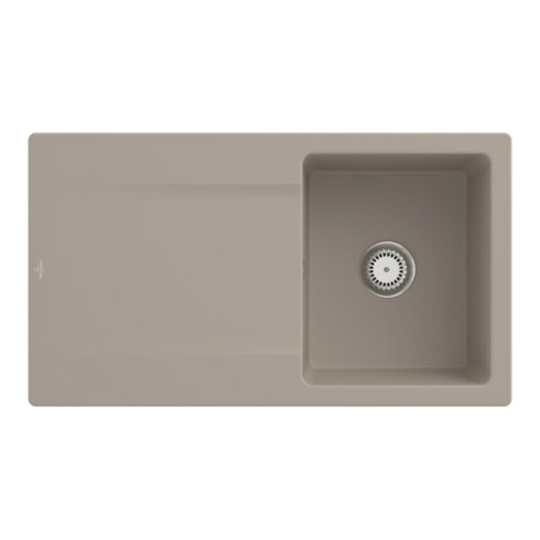 V&B Spüle Siluet 50 m Abl.garn, Hand., almond CeramicPlus