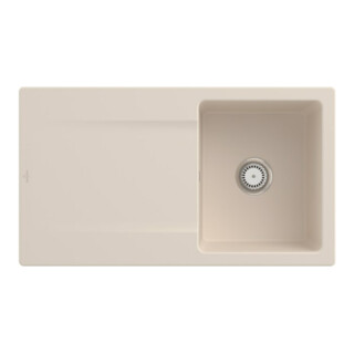 V&B Spüle Siluet 50 m Abl.garn, Hand., ivory CeramicPlus