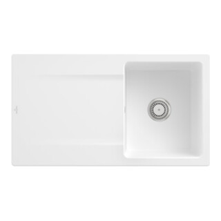 V&B Spüle Siluet 50 m Abl.garn, Hand., st. white CeramicPlus