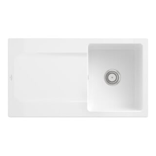 V&B Spüle Siluet 50 m Abl.garn, Hand., we alpin CeramicPlus