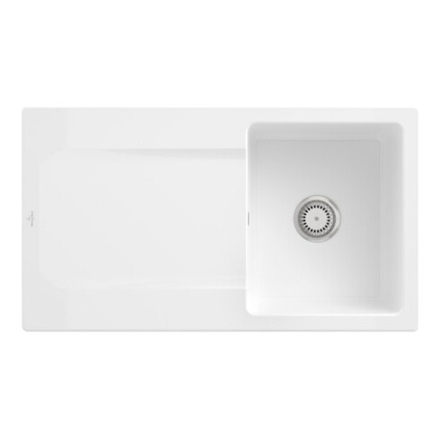 V&B Spüle Siluet 50 m Abl.garn, Hand., we alpin CeramicPlus