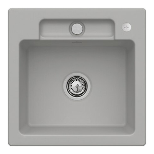V&B Spüle Siluet 50 S m Abl.garn, Exzenter, fossil CeramicPlus