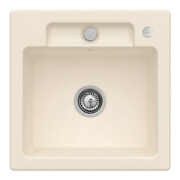 V&B Spüle Siluet 50 S m Abl.garn, Exzenter, ivory CeramicPlus