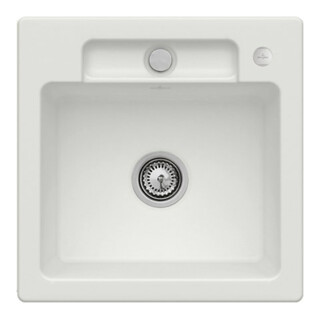 V&B Spüle Siluet 50 S m Abl.garn, Exzenter, steam CeramicPlus