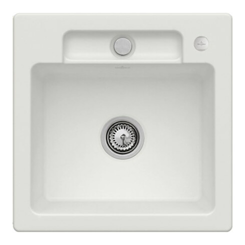 V&B Spüle Siluet 50 S m Abl.garn, Exzenter, steam CeramicPlus