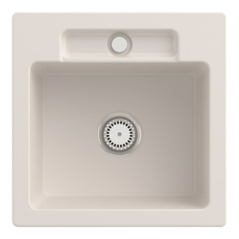 V&B Spüle Siluet 50 S m Abl.garn, Hand., crema CeramicPlus