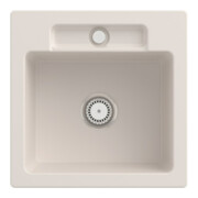 V&B Spüle Siluet 50 S m Abl.garn, Hand., crema CeramicPlus