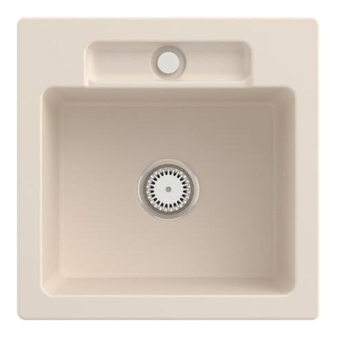 V&B Spüle Siluet 50 S m Abl.garn, Hand., ivory CeramicPlus