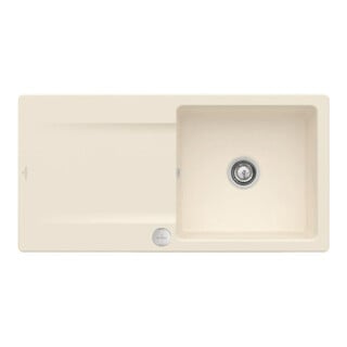 V&B Spüle Siluet 60 m Abl.garn, rd m Exzenter, ivory