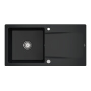 V&B Spüle Siluet 60 m Abl.garn, rd m Exzenter, pure black