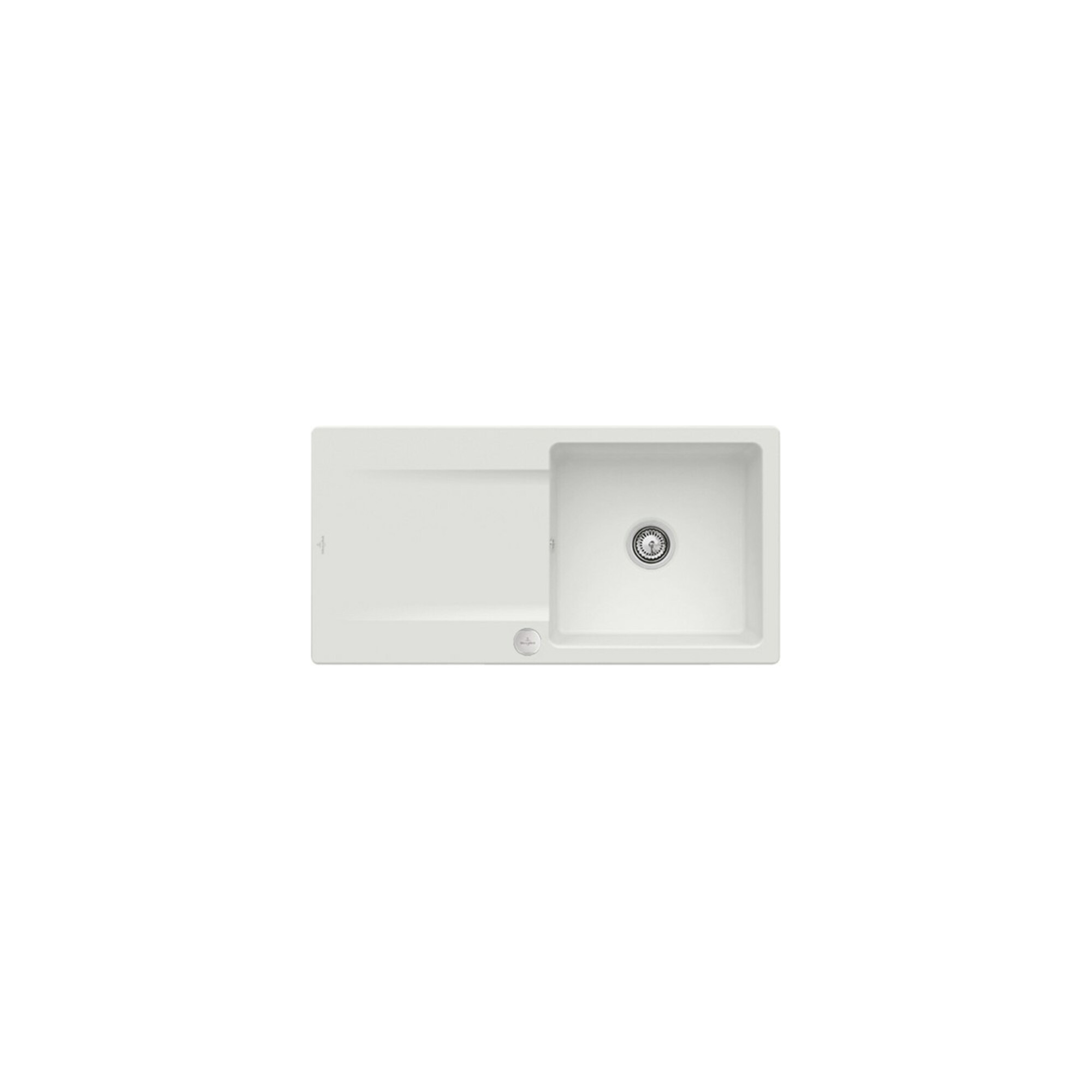 V&B Spüle Siluet 60 m Abl.garn, rd m Exzenter, steam ; Villeroy & Boch