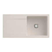 V&B Spüle Siluet 60 m Abl.garn, rd mit Handbetätigung, crema