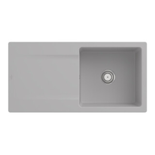 V&B Spüle Siluet 60 m Abl.garn, rd mit Handbetätigung, steam