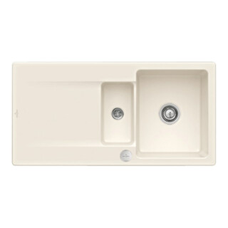 V&B Spüle Siluet 60 R m Abl.garn, rd m Exzenter, crema C-plus