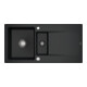 V&B Spüle Siluet 60 R m Abl.garn, rd m Exzenter, pure black-1