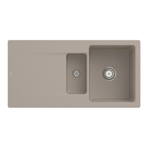 V&B Spüle Siluet 60 R m Abl.garn, rd m Hand., almond C-plus