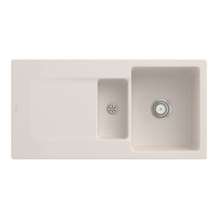 V&B Spüle Siluet 60 R m Abl.garn, rd m Hand., crema C-plus