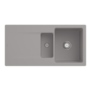 V&B Spüle Siluet 60 R m Abl.garn, rd m Hand., fossil C-plus