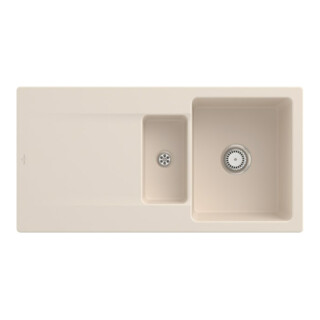 V&B Spüle Siluet 60 R m Abl.garn, rd m Hand., ivory C-plus