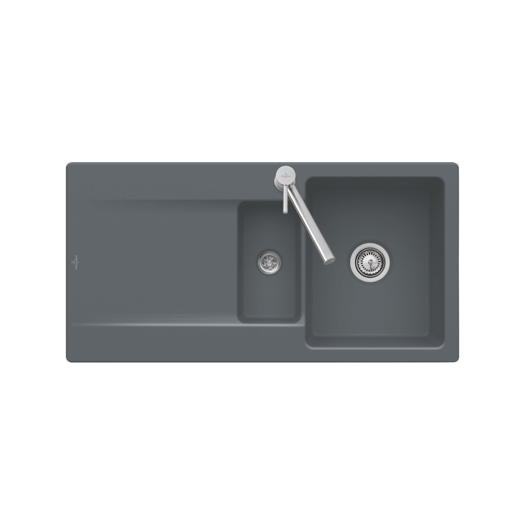 V&B Spüle Siluet 60 R Spülbecken, pure black ; Villeroy & Boch