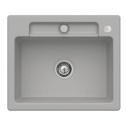 V&B Spüle Siluet 60 S m Abl.garn, rd m Exzenter, fossil C-plus