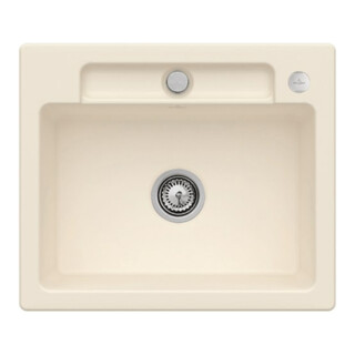 V&B Spüle Siluet 60 S m Abl.garn, rd m Exzenter, ivory C-plus