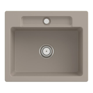 V&B Spüle Siluet 60 S m Abl.garn, rd m Hand., almond C-plus