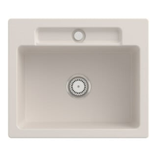 V&B Spüle Siluet 60 S m Abl.garn, rd m Hand., crema C-plus