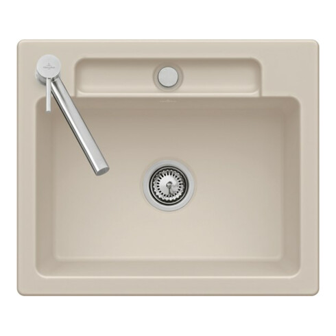 V&B Spüle Siluet 60 S Spülbecken, ivory CeramicPlus