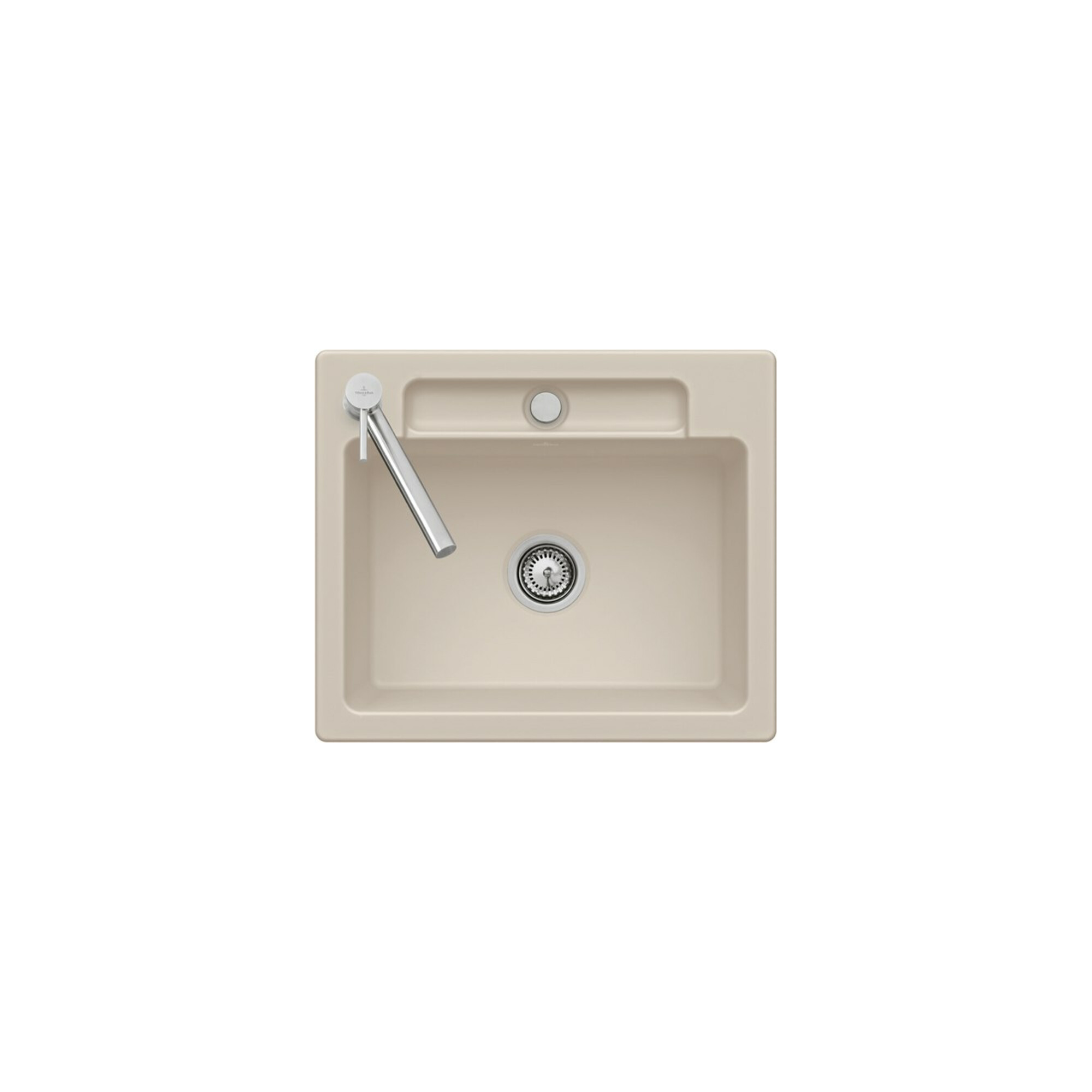 V&B Spüle Siluet 60 S Spülbecken, weiß alpin CeramicPlus ; Villeroy & Boch