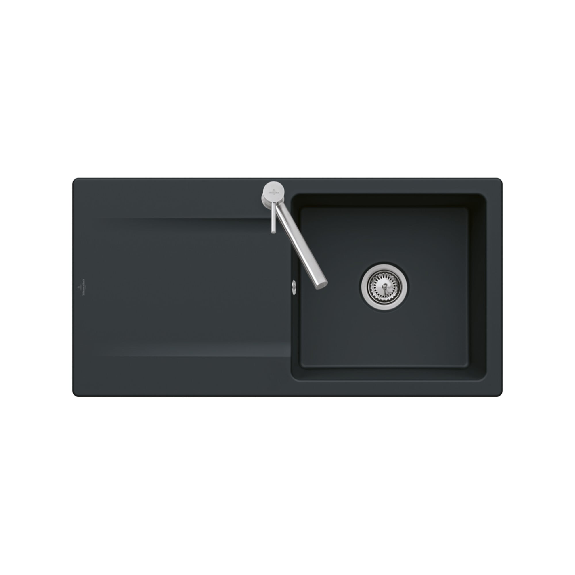 V&B Spüle Siluet 60 Spülbecken, pure black ; Villeroy & Boch