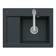 V&B Spüle Subway 45 Compact Einbauspüle links, pure black