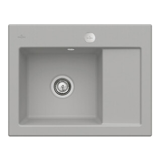 V&B Spüle Subway 45 Compact li, m Abl.garn, Exzenter, fossil C-plus