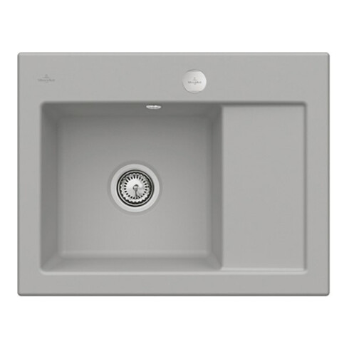 V&B Spüle Subway 45 Compact li, m Abl.garn, Exzenter, fossil C-plus