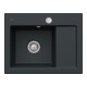 V&B Spüle Subway 45 Compact li, m Abl.garn, Exzenter, pure black-1